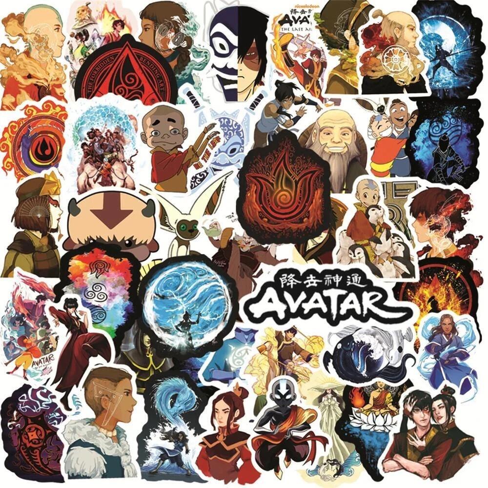 Avatar the Last Airbender Stickers Anime Decals Notebook Laptop Water Bottle